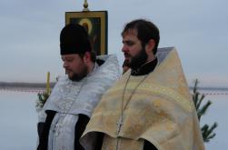 Игумен Диодор принял участие в Крещенских торжествах на Соленом озере